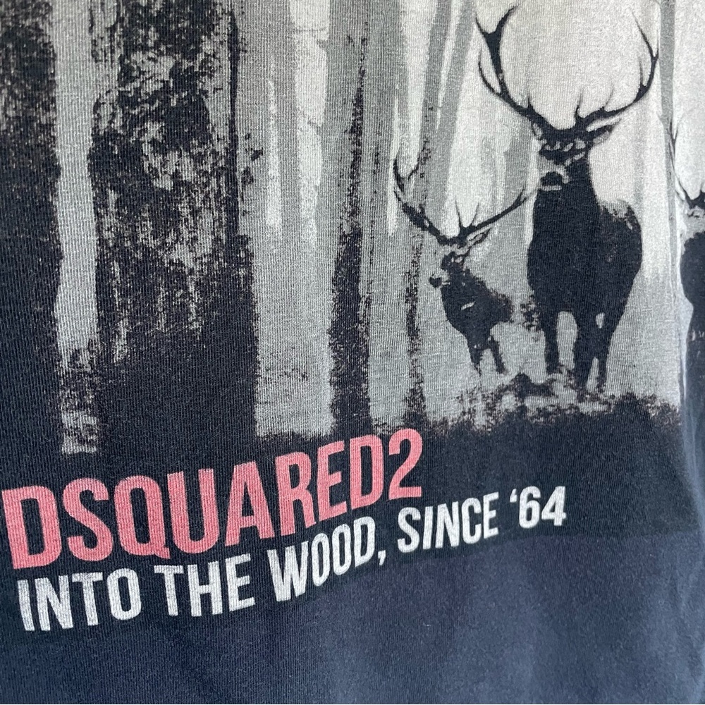 DSQUARED2 Into The Wood Since ‘64 Japanese Overprint Y2K Long Sleeve Tee - Picture 5 of 11